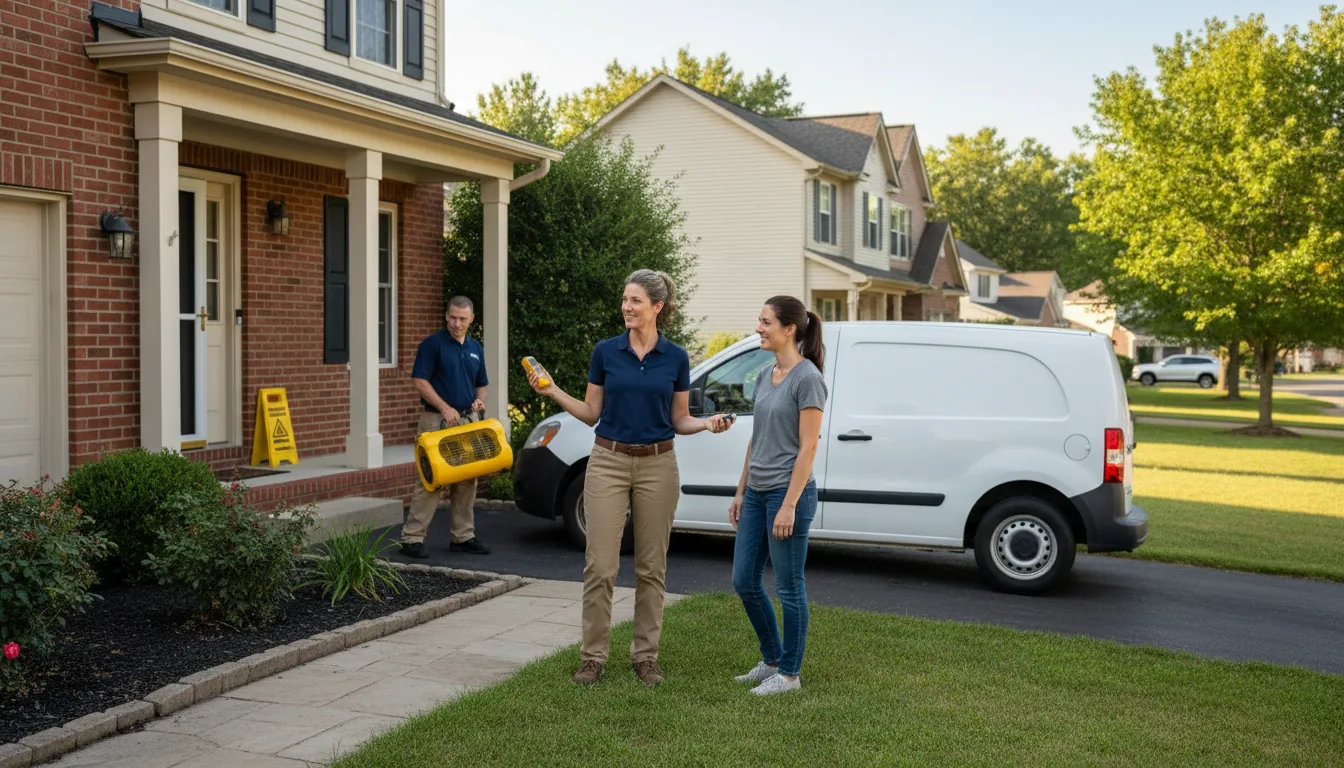 Residential water damage restoration in Yazoo City, MS